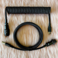 CUSTOM COILED CABLE GX16 -Black - CLS Tech | CLS Tech