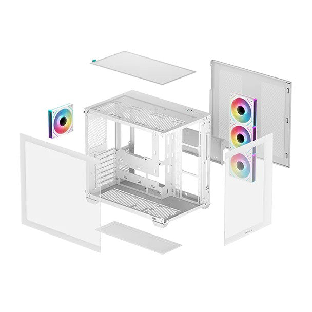 DeepCool CG530 4F TG ATX Case - White