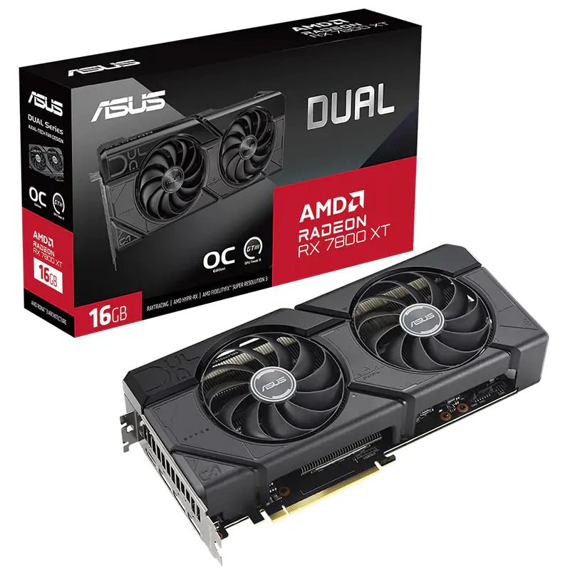 Asus Dual Radeon RX 7800 XT OC 16G Graphics Card - CLS Tech