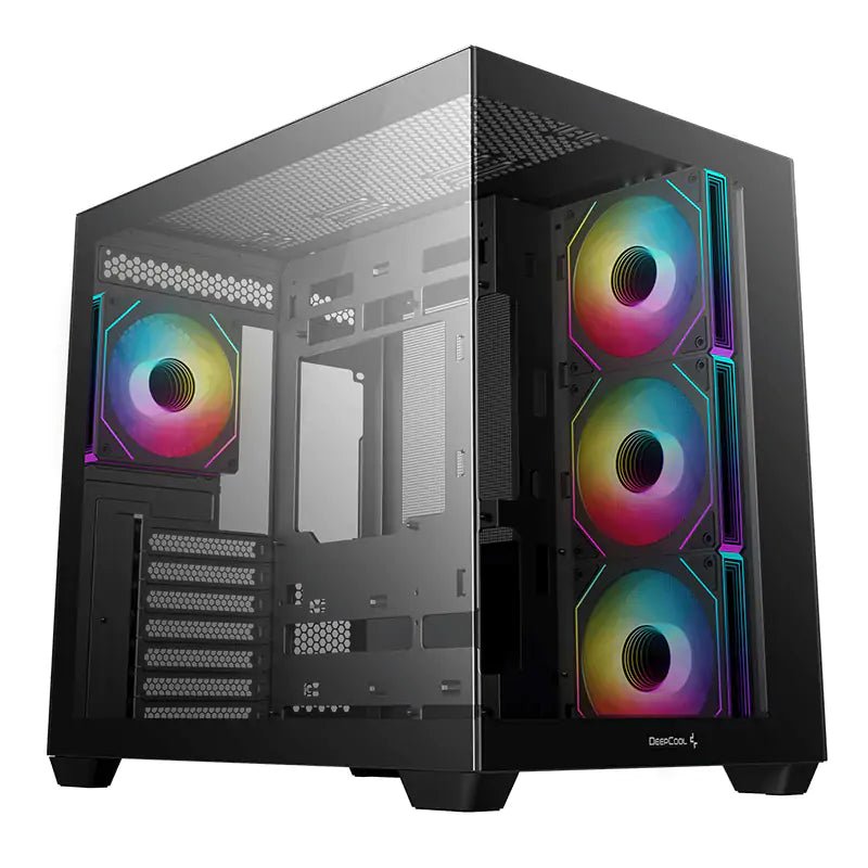 Deepcool CG530 4F Tempered Glass Mid - Tower Case - Black - CLS Tech