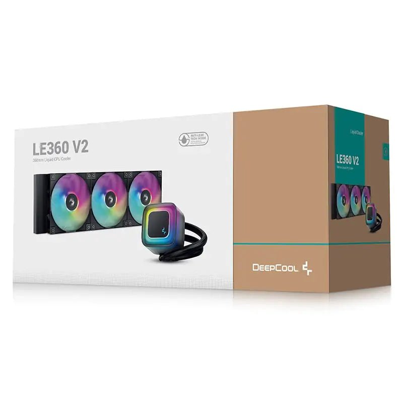 DeepCool LE360 V2 360mm RGB Liquid CPU Cooler - Black - CLS Tech