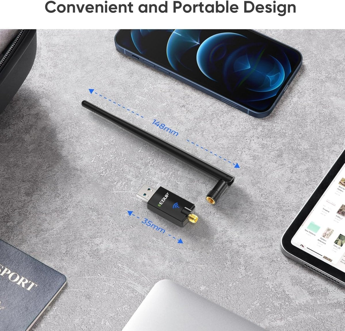 EDUP AX900M USB WiFi6 Adapter Bluetooth 5.3 - CLS Tech