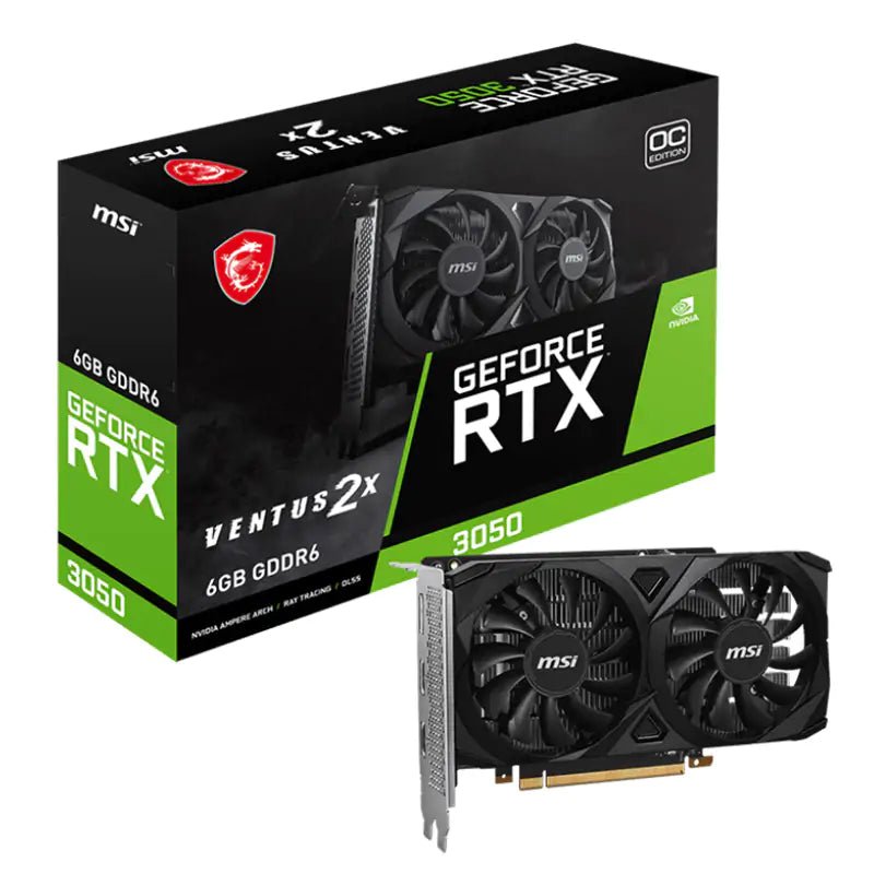 MSI GeForce RTX 3050 VENTUS 2X 6G OC Graphics Card - CLS Tech