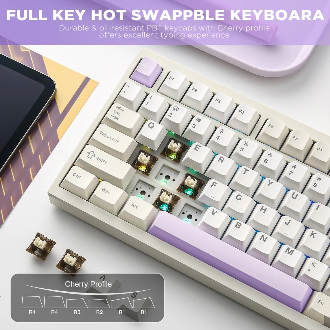 [PRE - ORDER] YUNZII AL80 QMK/VIA Aluminum Mechanical Keyboard - with Display - CLS Tech