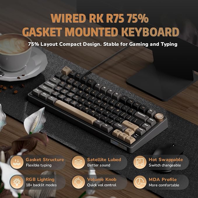 Royal Kludge RK R75 Mechanical Keyboard - CLS Tech | Royal Kludge