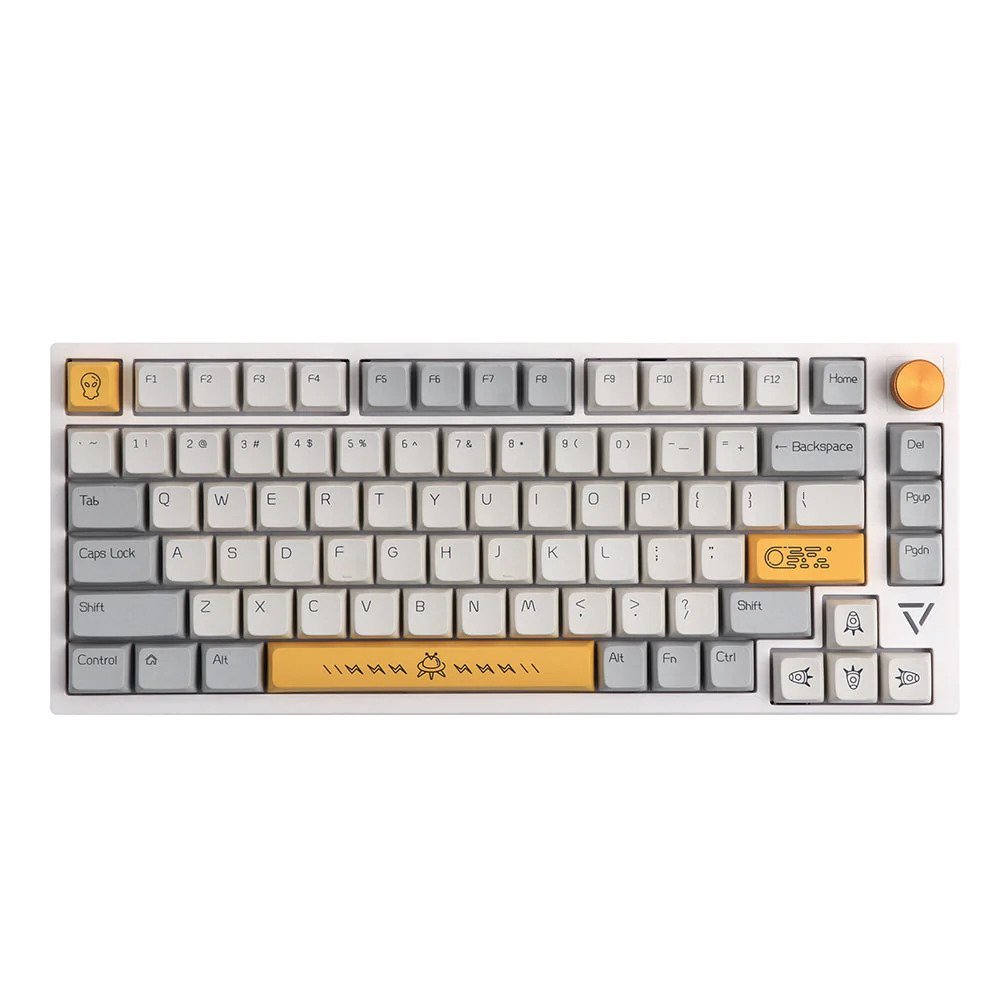 Ajazz AK816 Pro White Wired/Wireless Mechanical keyboard (Gateron Pro 2.0 Silver) - CLS Tech | Ajazz