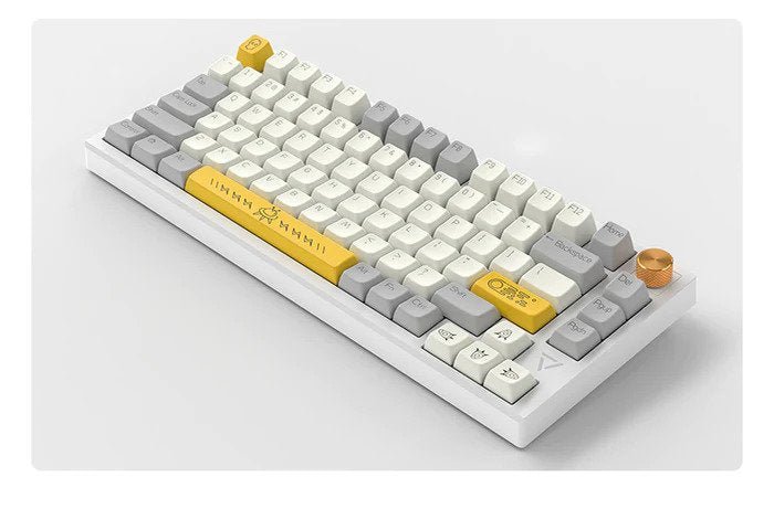 Ajazz AK816 Pro White Wired/Wireless Mechanical keyboard (Gateron Pro 2.0 Silver) - CLS Tech | Ajazz