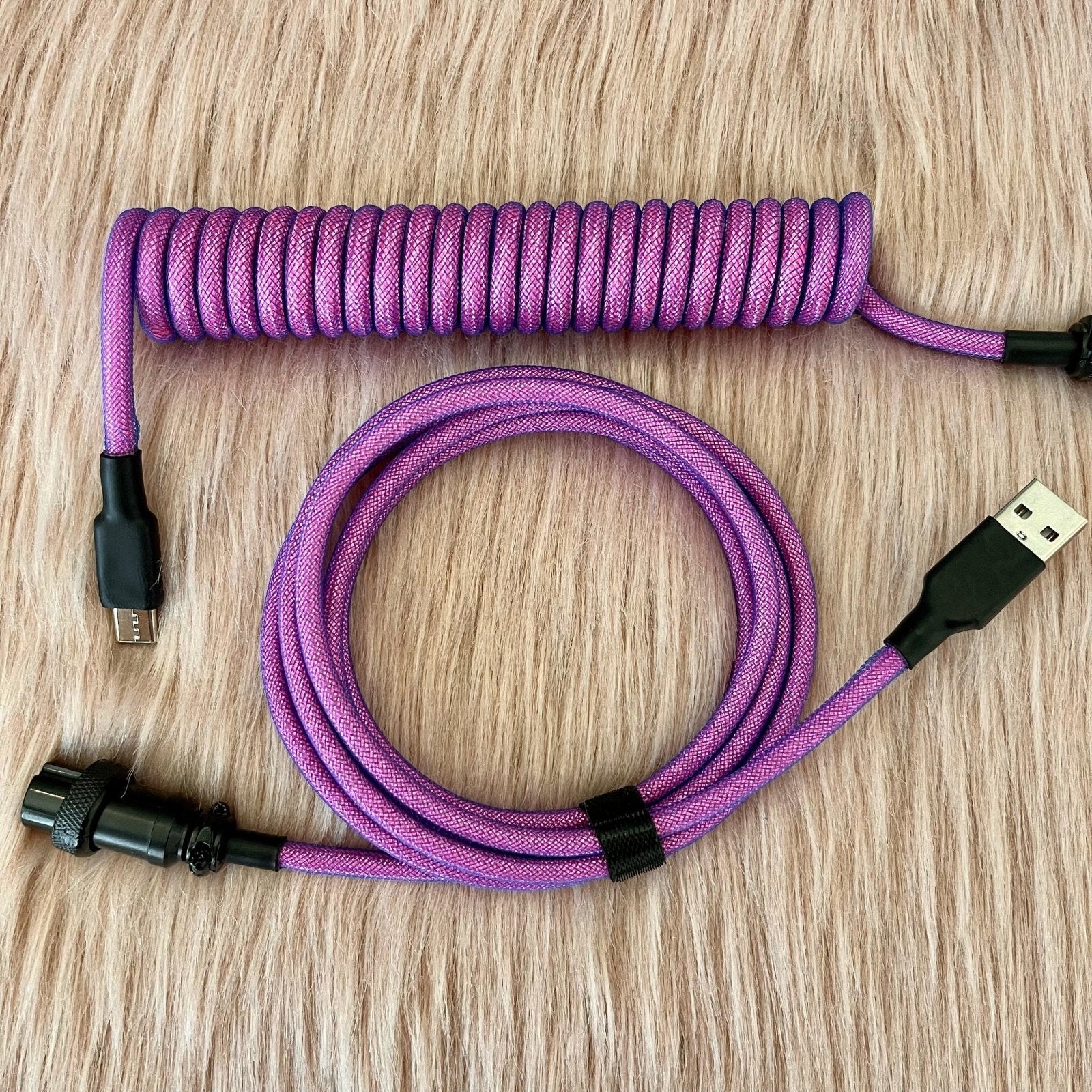 CUSTOM COILED CABLE GX16 -Purple - CLS Tech | CLS Tech