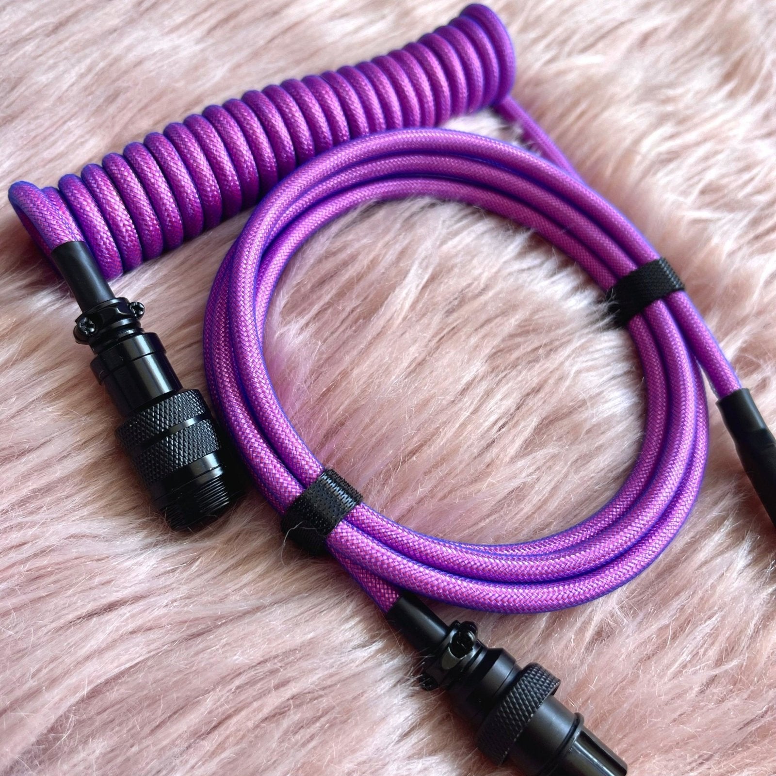 CUSTOM COILED CABLE GX16 -Purple - CLS Tech | CLS Tech