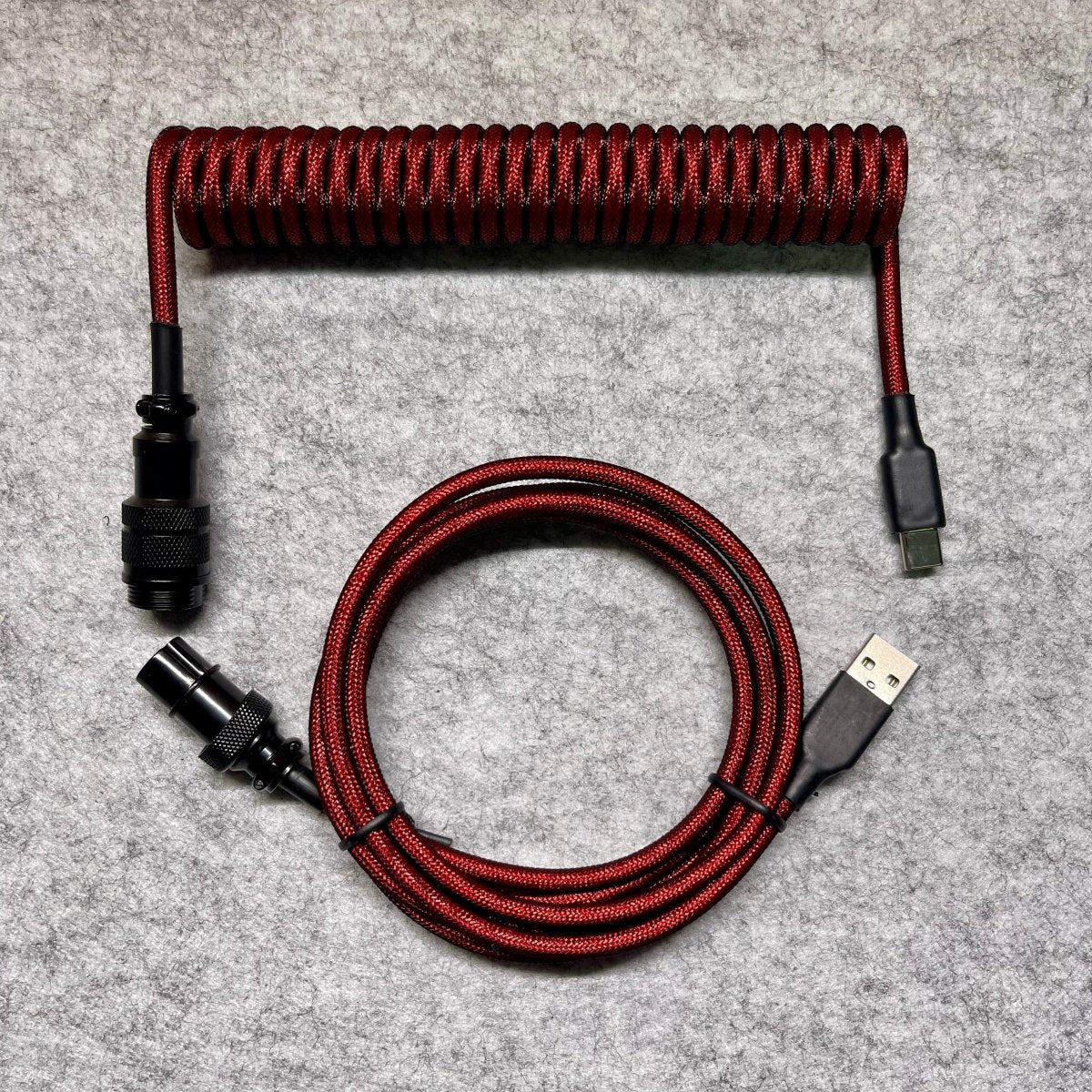 CUSTOM COILED CABLE GX16 -Red - CLS Tech | CLS Tech