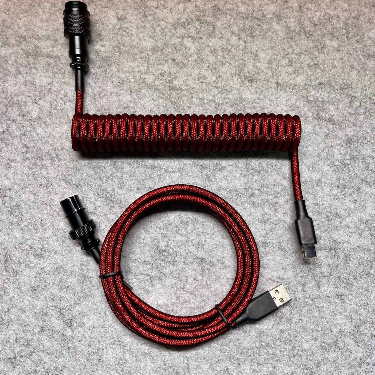 CUSTOM COILED CABLE GX16 -Red - CLS Tech | CLS Tech