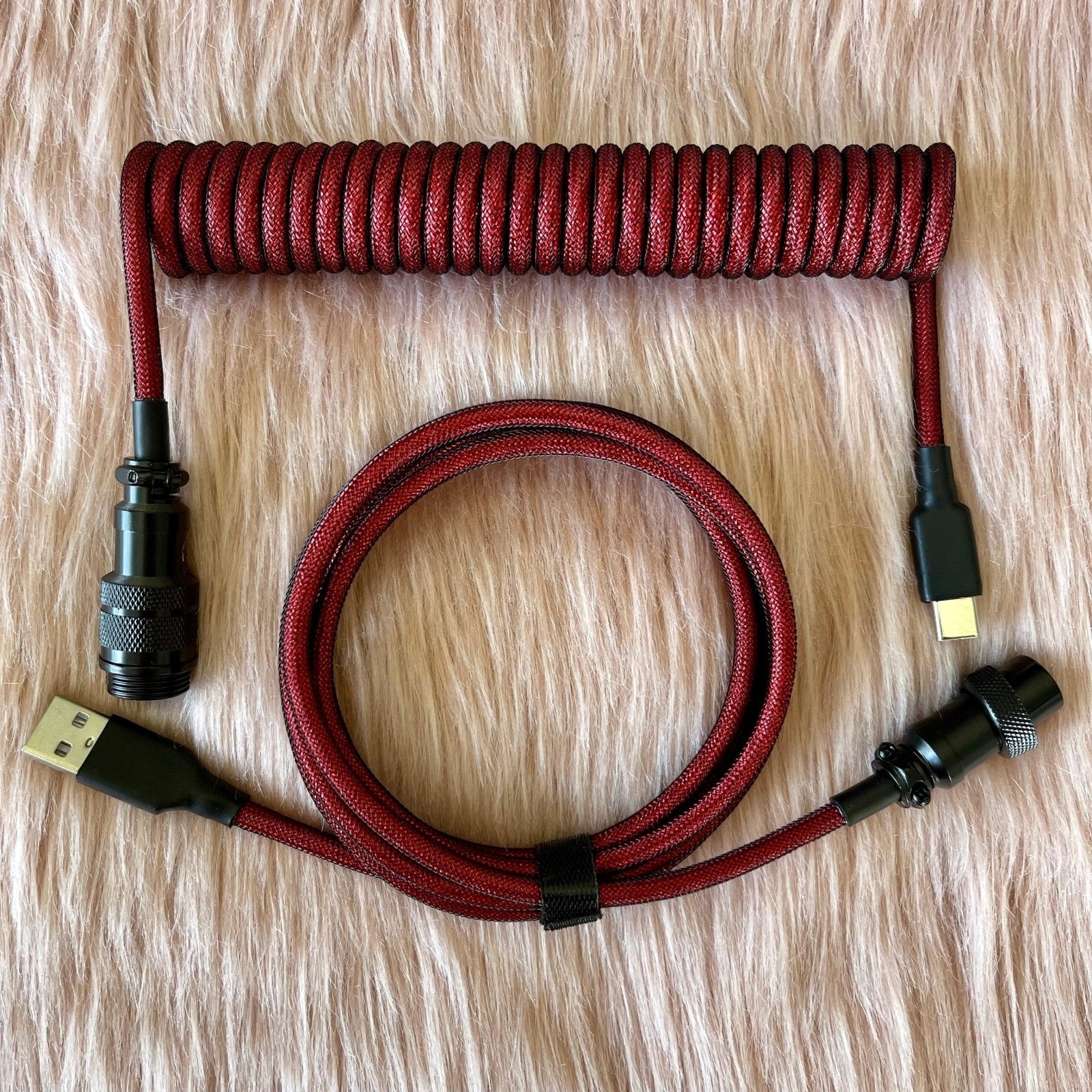 CUSTOM COILED CABLE GX16 -Red - CLS Tech | CLS Tech