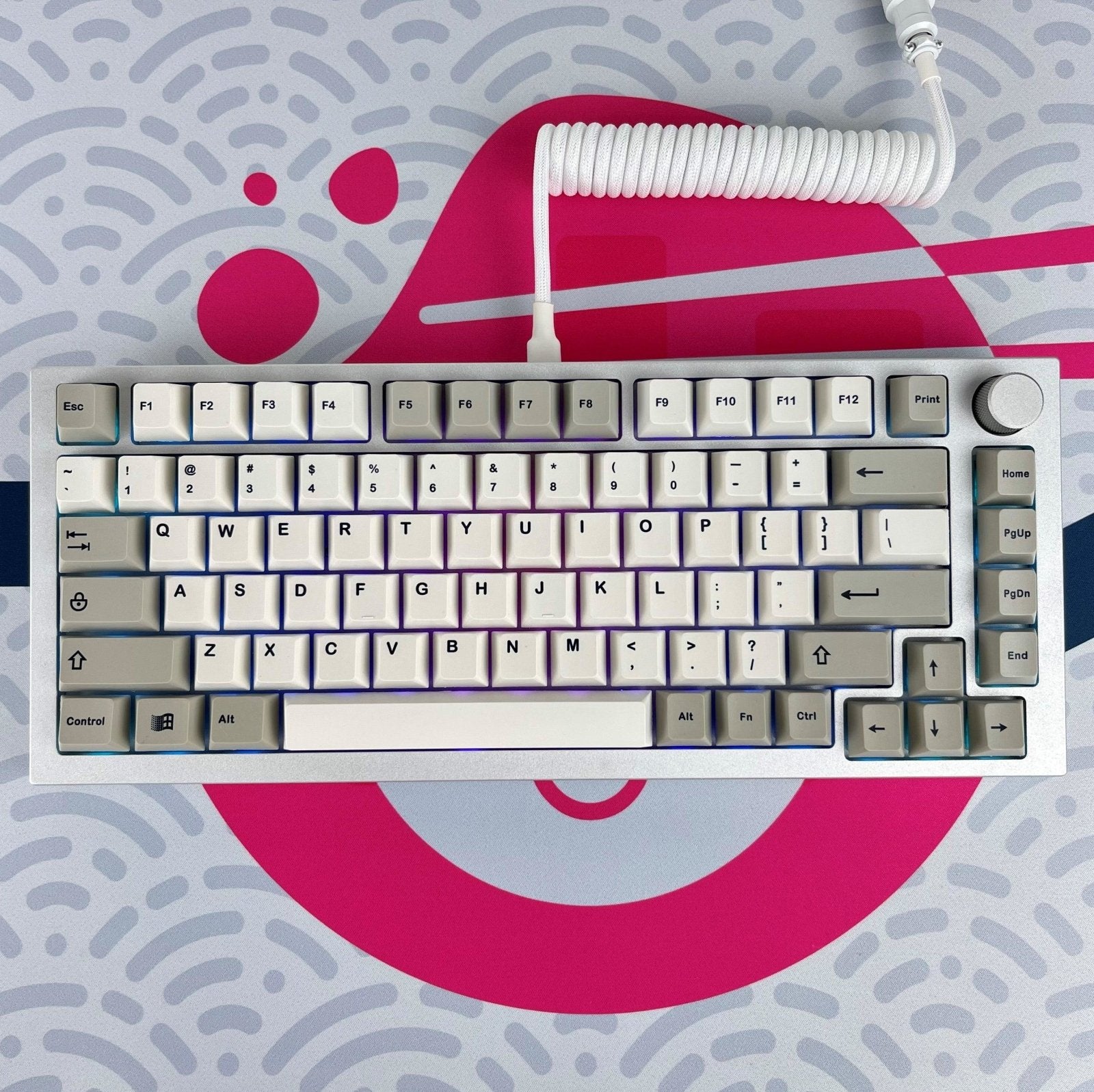 CUSTOM COILED CABLE GX16 -White - CLS Tech | CLS Tech