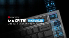 Fantech Maxfit81 Frost Black Custom Keyboard [OLED Screen & Knob] - CLS Tech | Fantech