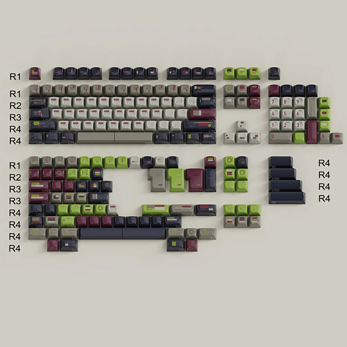 GSA Reborn RGG Keycaps - CLS Tech | KBDFans