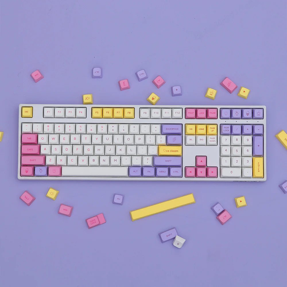 Ice Cream XDA PBT Keycaps - CLS Tech | Royal Kludge