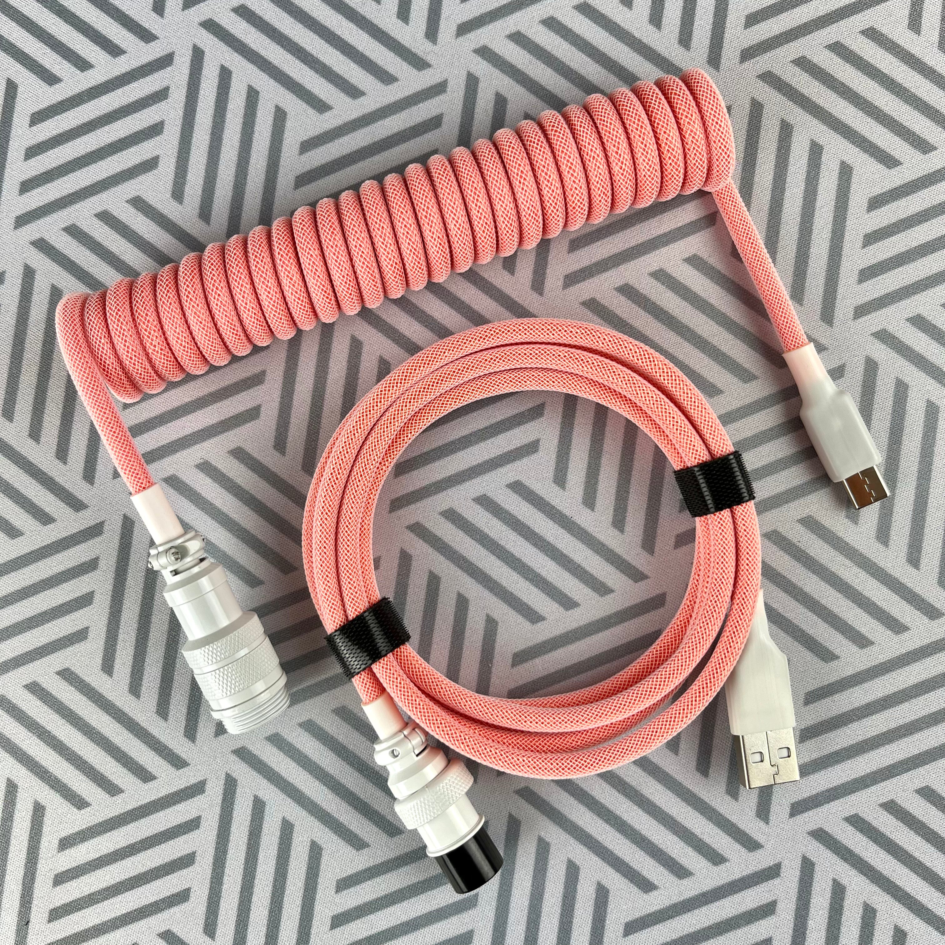 CUSTOM COILED CABLE GX16 -Just Orange - CLS Tech | CLS Tech