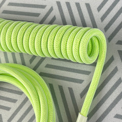 CUSTOM COILED CABLE GX16 -Just Green - CLS Tech | CLS Tech