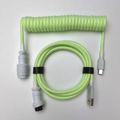 CUSTOM COILED CABLE GX16 -Just Green - CLS Tech | CLS Tech