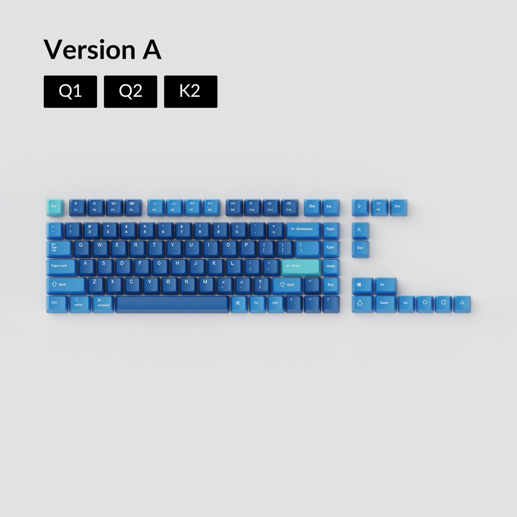 Keychron Dye-Sub PBT Keycap Set - Ocean - CLS Tech | Keychron