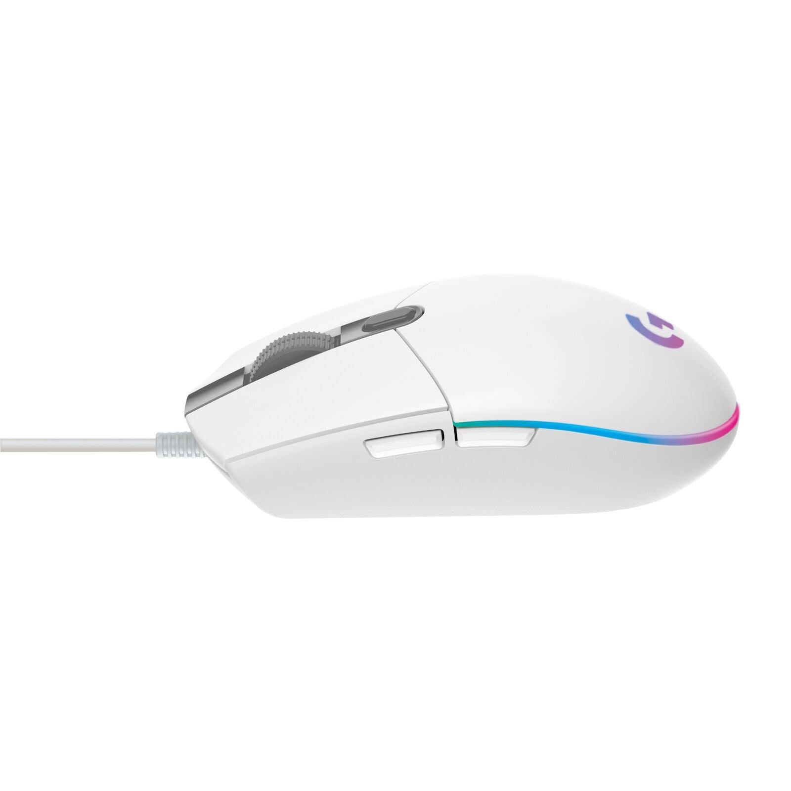 Logitech G203 LIGHTSYNC Gaming Mouse - White - CLS Tech | Corsair