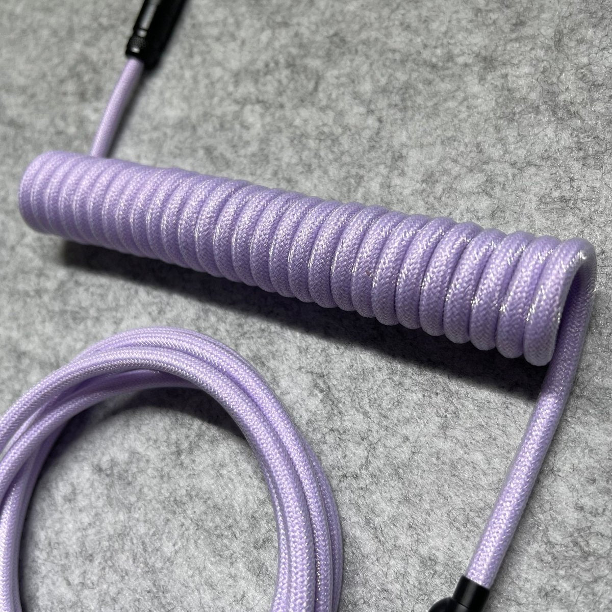 Mauve Mini XLR Mechanical Keyboard Coiled Cable - CLS Tech | CLS Tech