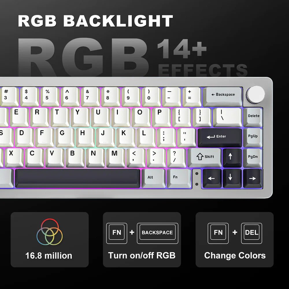 [Pre-Order+Freebies] YUNZII AL66 Aluminum Wireless Keyboard - CLS Tech | YUNZII