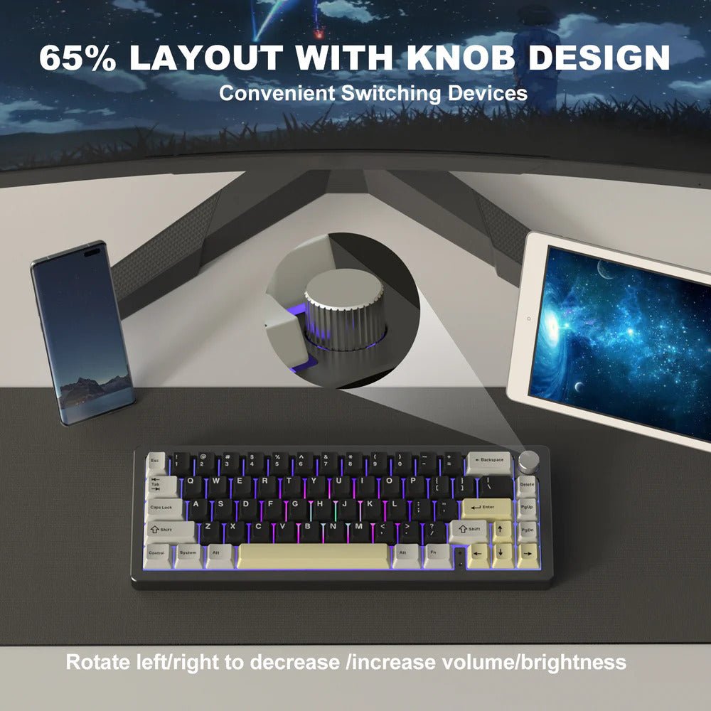 [Pre-Order+Freebies] YUNZII AL66 Aluminum Wireless Keyboard - CLS Tech | YUNZII