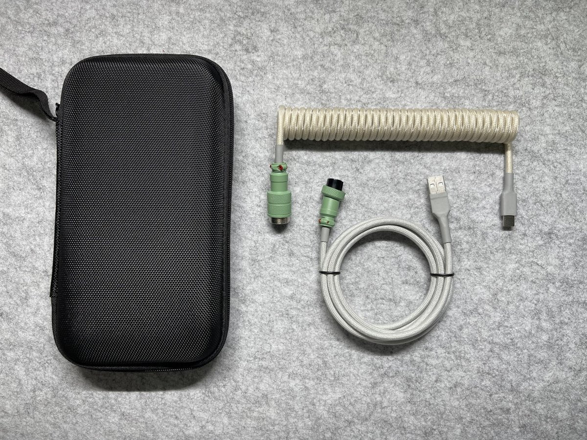 Retro Green Custom Mechanical Coiled Cable GX16 - CLS Tech | CLS Tech