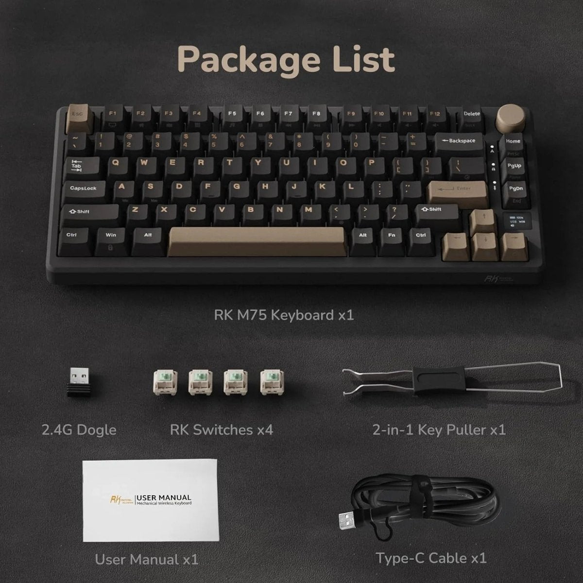 Royal Kludge RK M75 Mechanical Keyboard [ETA Feb 10, 2024] - CLS Tech | Royal Kludge