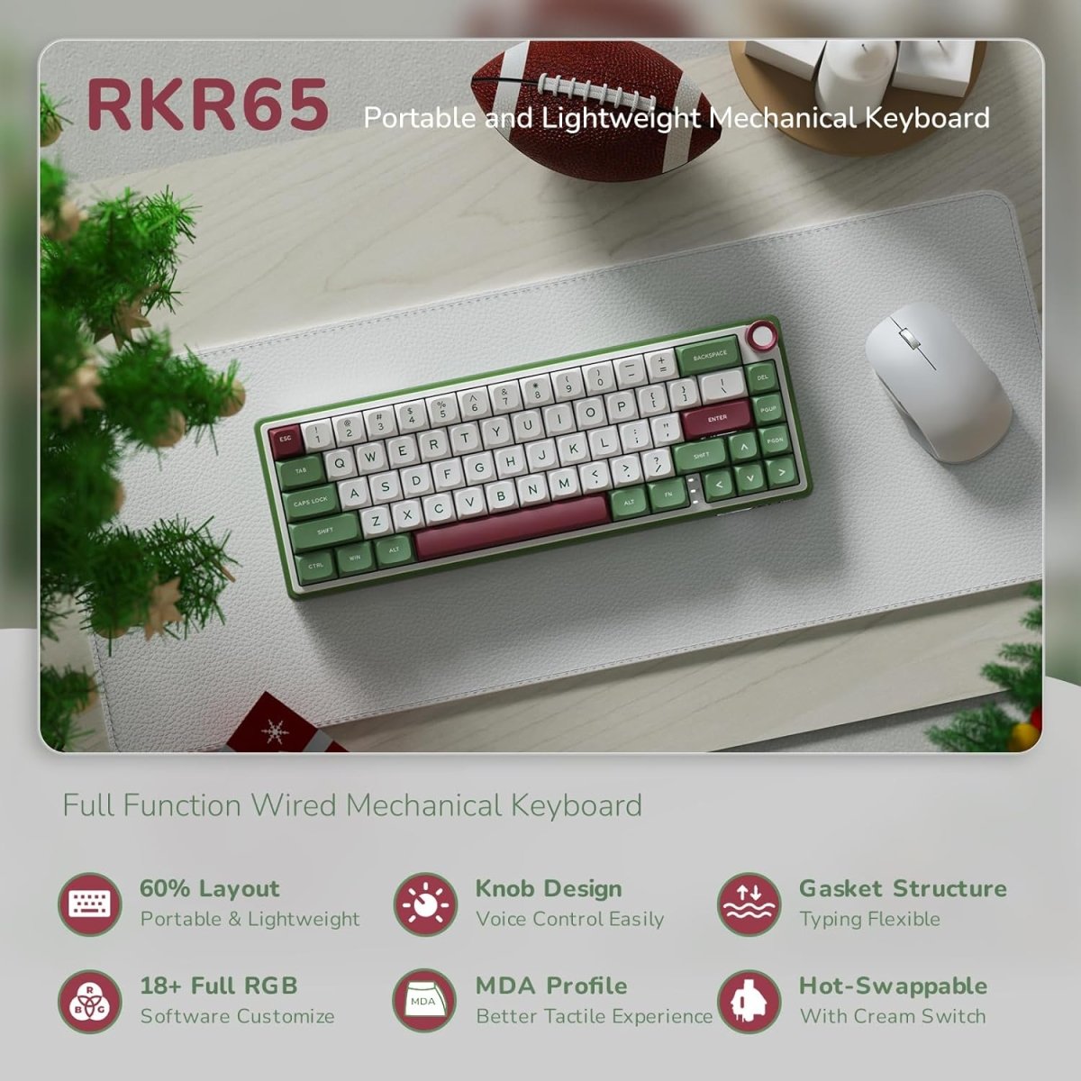 Royal Kludge RK R65 Mechanical Keyboard [ETA Feb 10-15 2024] - CLS Tech | Royal Kludge