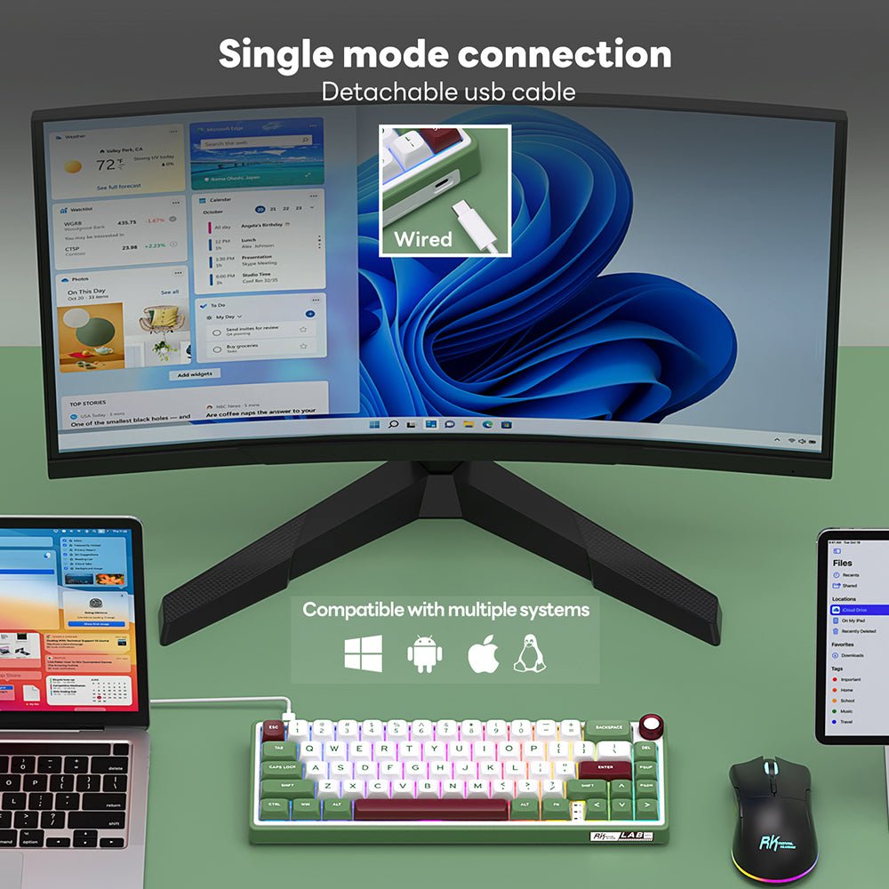 Royal Kludge RK R65 Mechanical Keyboard [ETA Feb 10, 2024] - CLS Tech | Royal Kludge