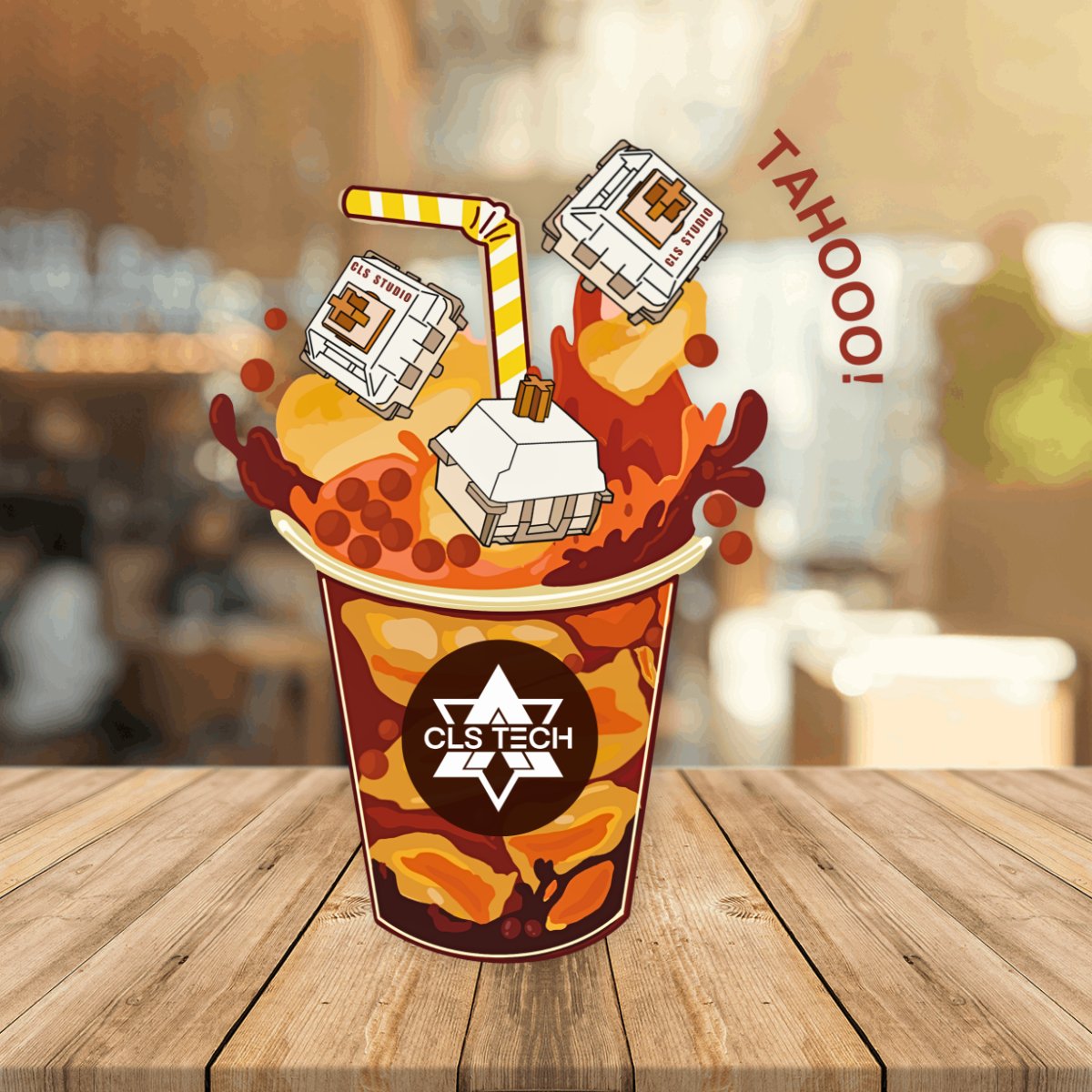 Taho Mug [Free with a minimum order of 100pcs Taho Switches] - CLS Tech | Real King