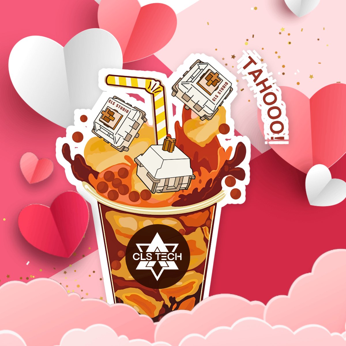 Taho Mug [Free with a minimum order of 100pcs Taho Switches] - CLS Tech | Real King