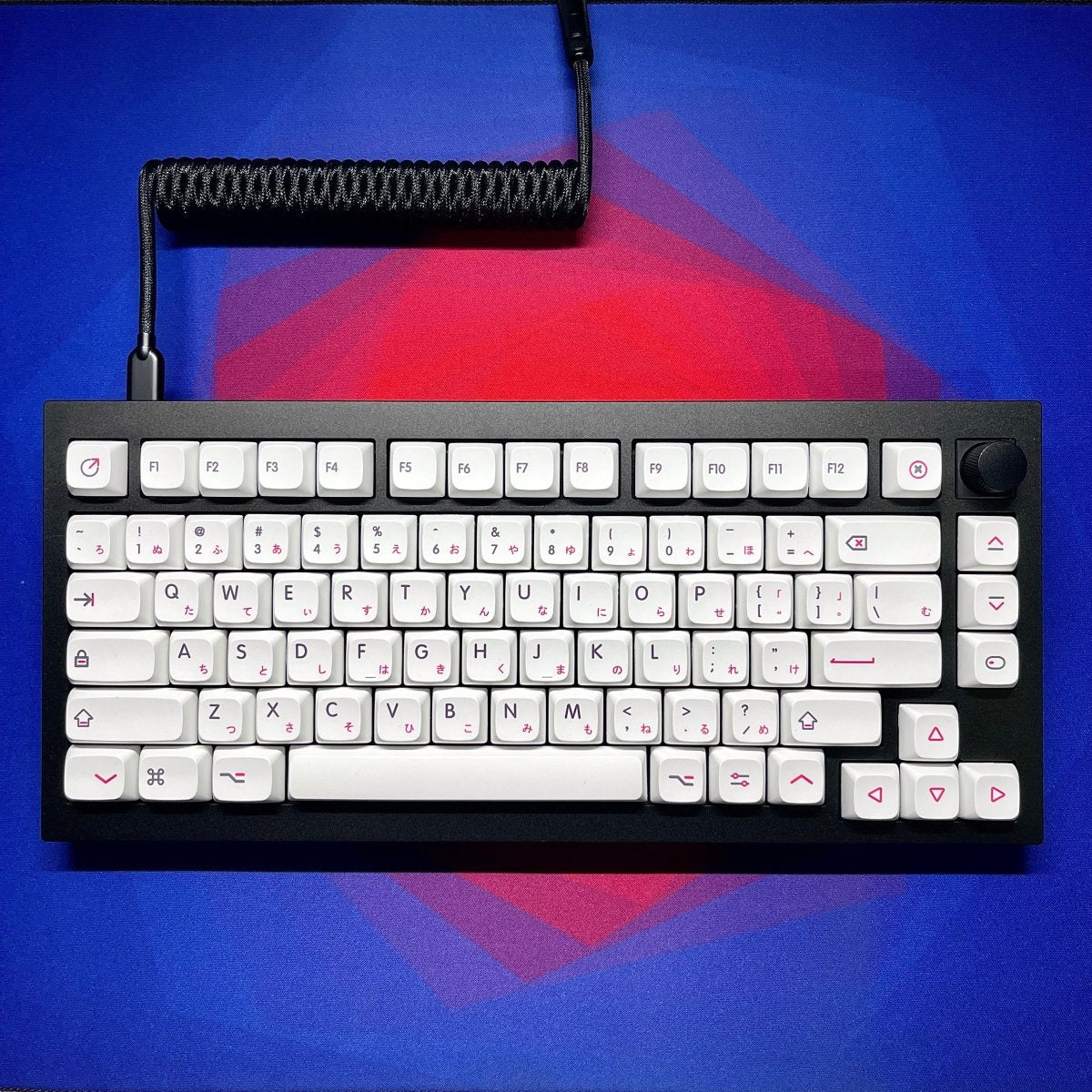 Triple Black Mini XLR Mechanical Keyboard Coiled Cable - CLS Tech | CLS Tech